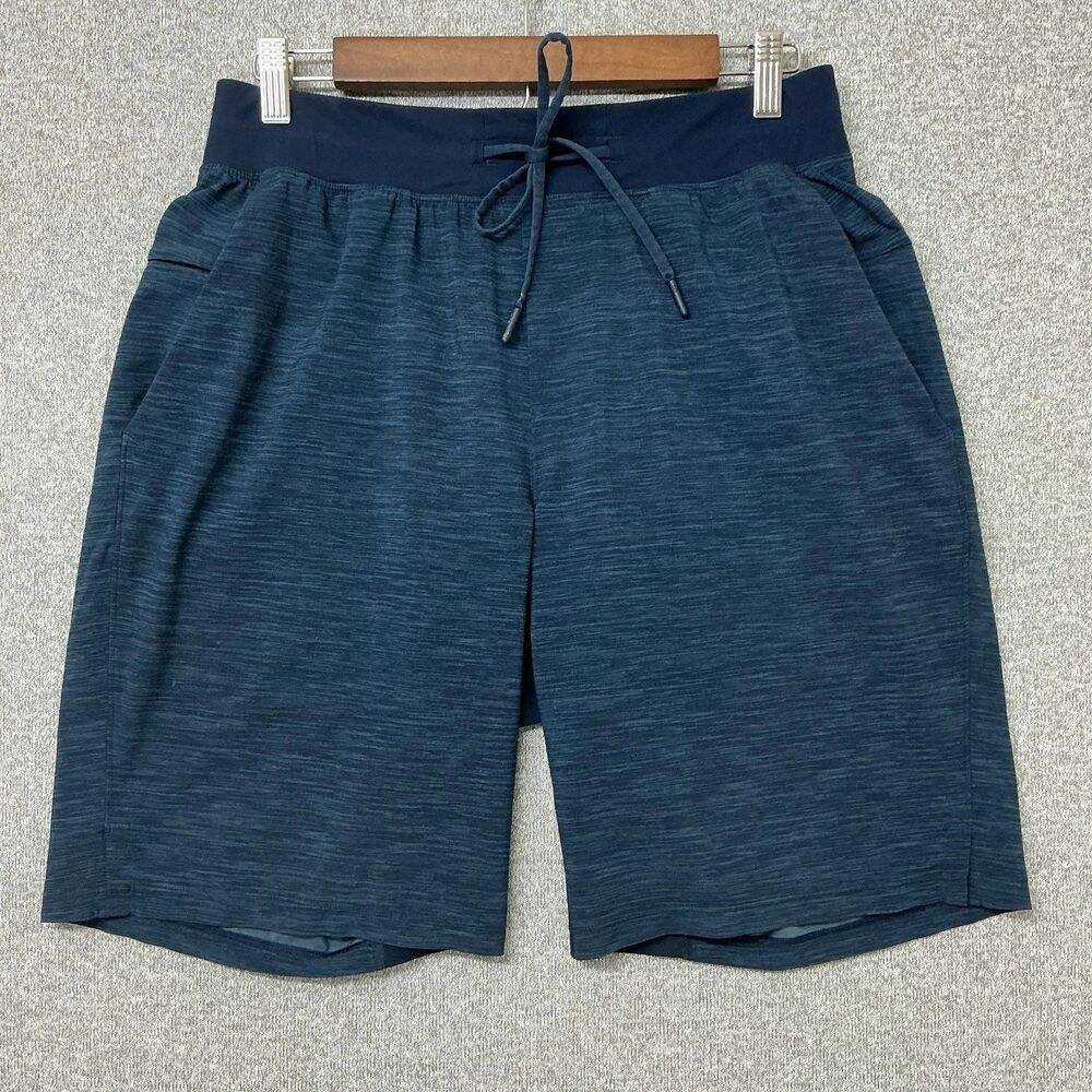 Lululemon T.H.E. Short 9" Lined Men's Medium M True Navy Heathered LM7AAUS
